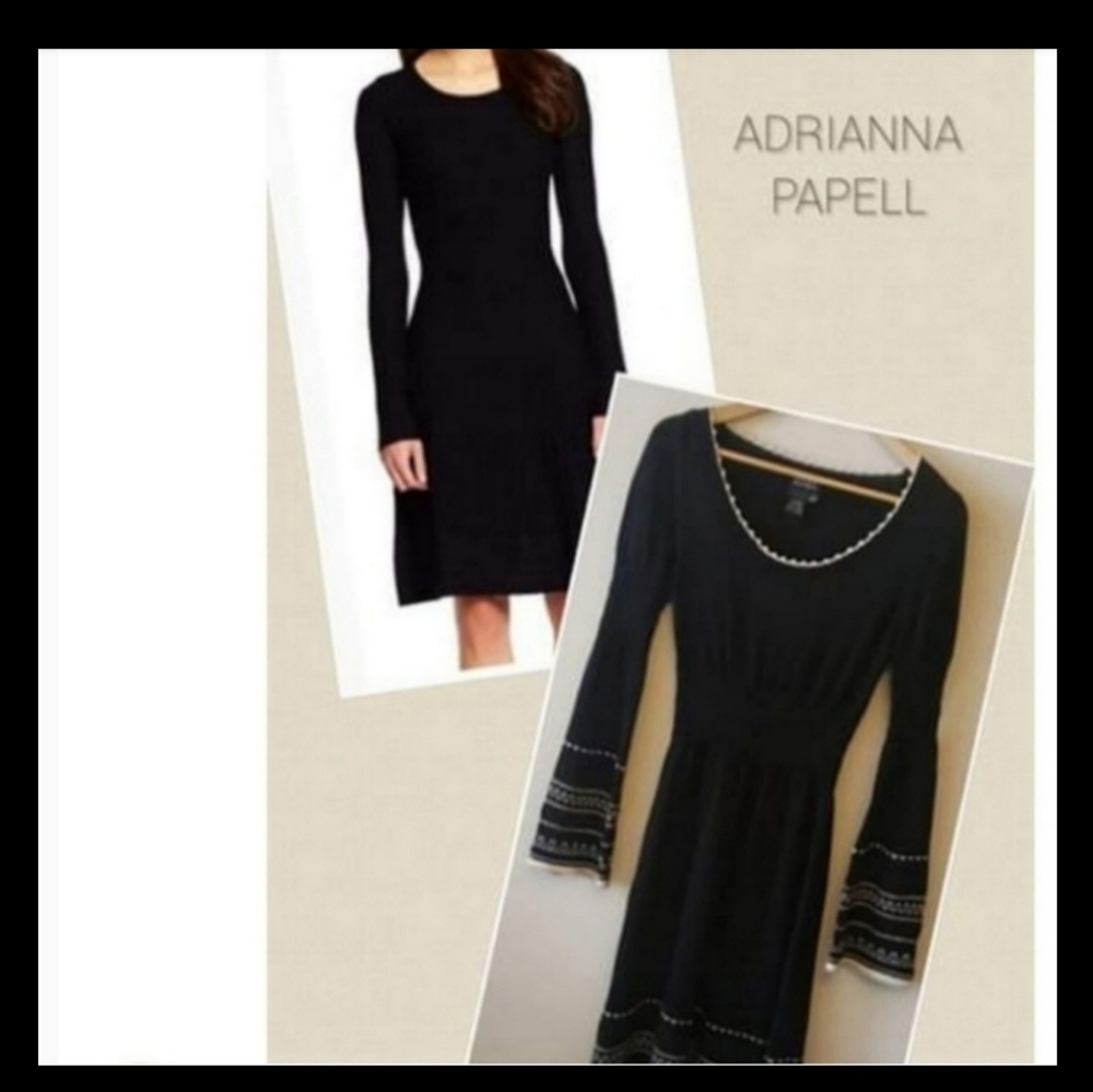 Adrianna Papel long bell sleeve sweater dress - Picture 2 of 8